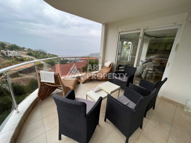 Апартаменты 2+1, 115м2, в районе Тепе, с шикарным видом - Ракурс 2