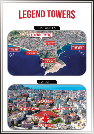 Новый высокодоходный инвестиционный проект в центральной части Алании в районе Клеопатры, 65-140 м2 - Ракурс 57