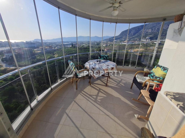 Дуплекс собственной сауной и потрясающим видом на море, горы и город в районе Махмутлар, планировка 3+1, 150м2 - Ракурс 3