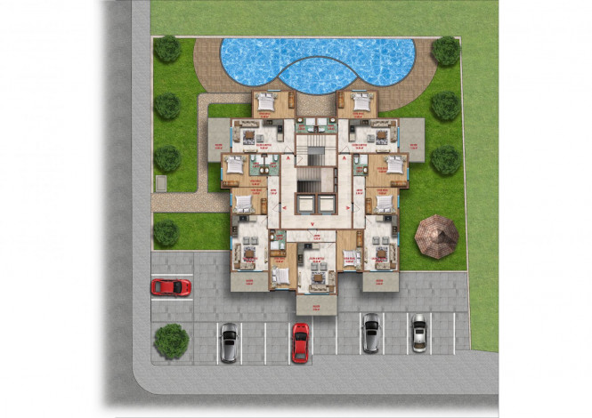 Шикарный вариант для инвестиции, в центре Махмутлара, Алания в 150 метрах от моря. - Ракурс 3