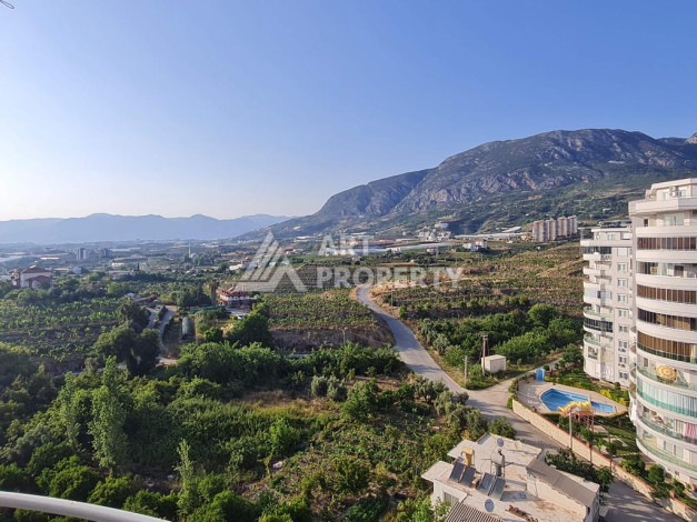 Дуплекс собственной сауной и потрясающим видом на море, горы и город в районе Махмутлар, планировка 3+1, 150м2 - Ракурс 5