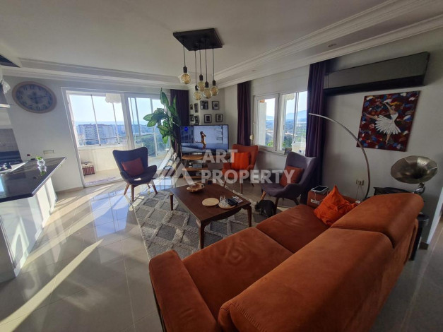 Дуплекс собственной сауной и потрясающим видом на море, горы и город в районе Махмутлар, планировка 3+1, 150м2 - Ракурс 10