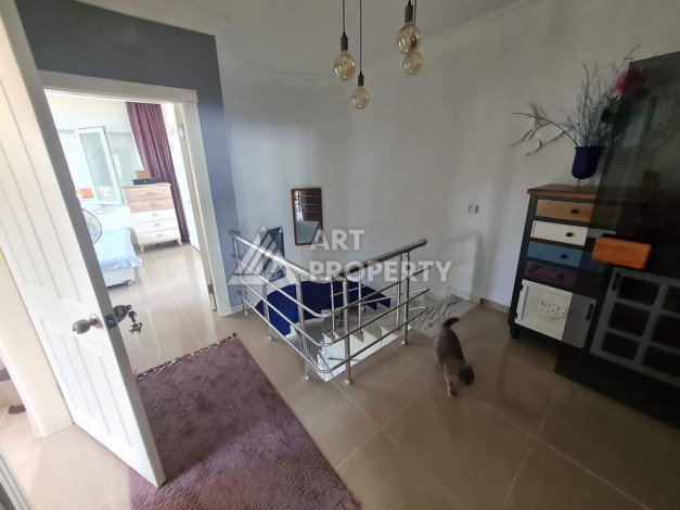 Дуплекс собственной сауной и потрясающим видом на море, горы и город в районе Махмутлар, планировка 3+1, 150м2 - Ракурс 18