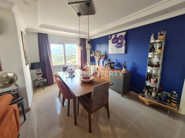 Дуплекс собственной сауной и потрясающим видом на море, горы и город в районе Махмутлар, планировка 3+1, 150м2 - Ракурс 22