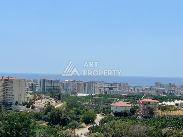 Апартаменты с просторной террасой и видом на море планировки 3+1 в районе Махмутлар, 185м2 - Ракурс 3