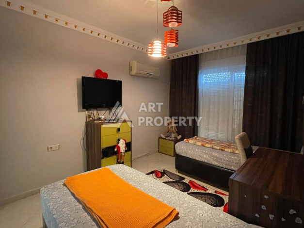 Апартаменты с просторной террасой и видом на море планировки 3+1 в районе Махмутлар, 185м2 - Ракурс 21