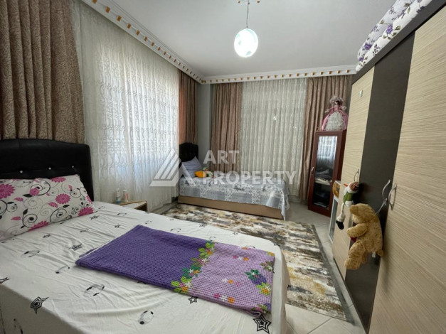 Апартаменты с просторной террасой и видом на море планировки 3+1 в районе Махмутлар, 185м2 - Ракурс 23