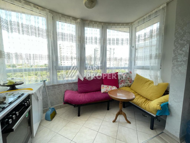 Апартаменты с просторной террасой и видом на море планировки 3+1 в районе Махмутлар, 185м2 - Ракурс 25