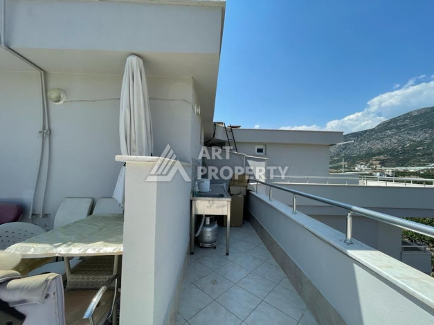 Апартаменты с просторной террасой и видом на море планировки 3+1 в районе Махмутлар, 185м2 - Ракурс 31