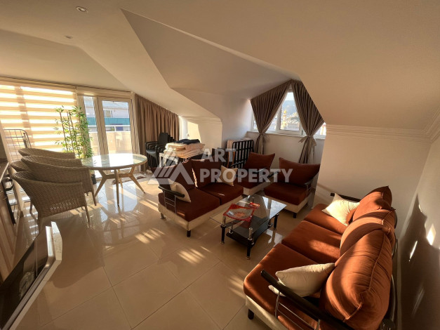 Двухуровневые апартаменты в 100 метрах от моря планировки 4+1 в районе нижняя Оба, 180м2 - Ракурс 10