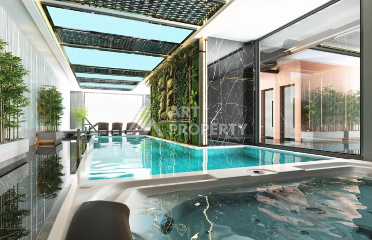 Квартира с потрясающим видом на горы планировки 2+1 в районе Махмутлар, 80м2 - Ракурс 10