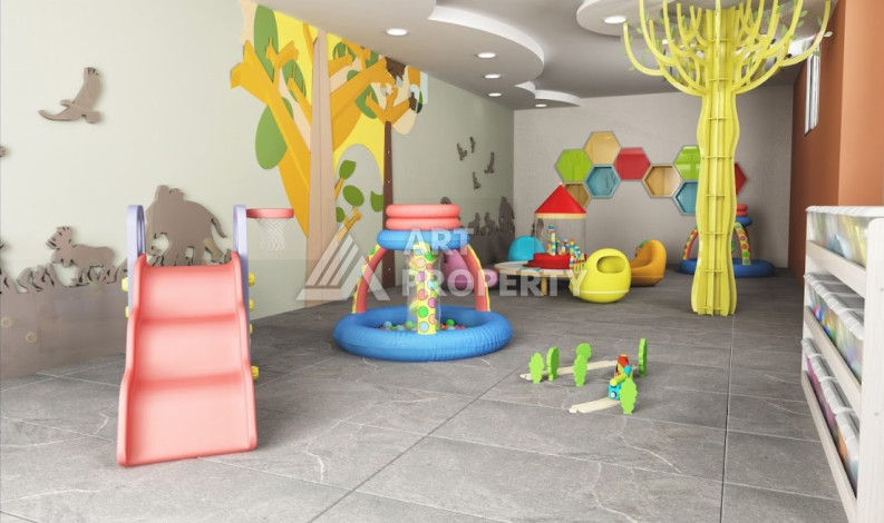 Квартира с потрясающим видом на горы планировки 2+1 в районе Махмутлар, 80м2 - Ракурс 16