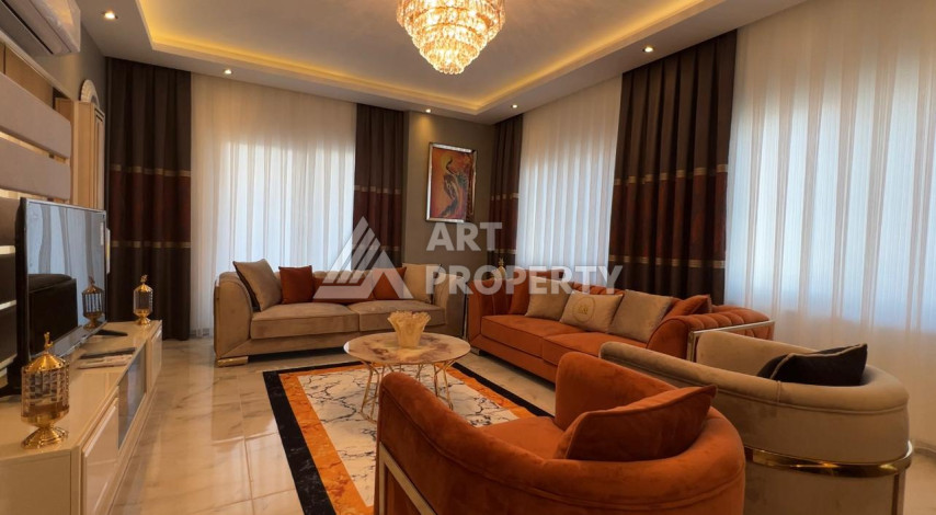 Квартира со стильным дизайном планировки 2+1 в районе Махмутлар, 135м2 - Ракурс 6