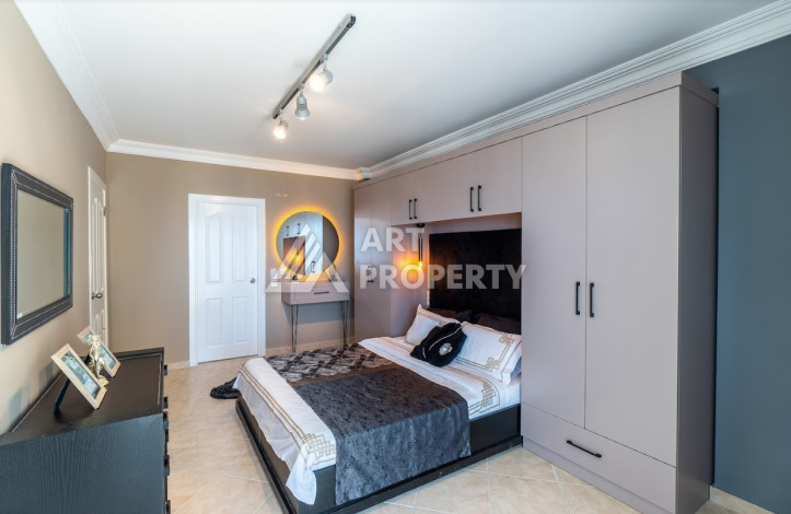 Квартира с потрясающим видом на море планировки 2+1 в районе Махмутлар, 120м2 - Ракурс 13