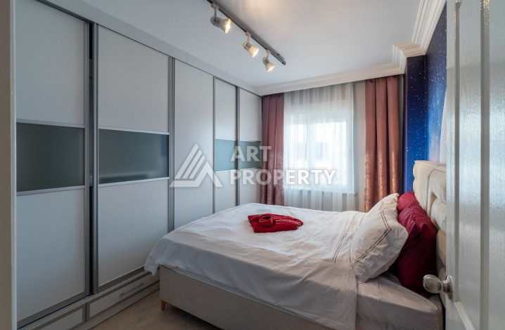 Квартира с потрясающим видом на море планировки 2+1 в районе Махмутлар, 120м2 - Ракурс 19