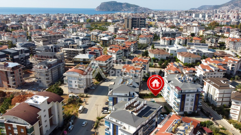 Стильные апартаменты планировки 2+1 в районе Оба, 100м2 - Ракурс 2