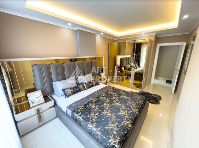 Стильные апартаменты планировки 2+1 в районе Оба, 100м2 - Ракурс 14