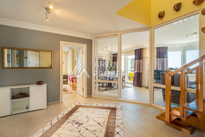 Дуплекс с панорамным видом на Средиземное море и город в районе Каргыджак, планировка 3+1, 145м2 - Ракурс 4