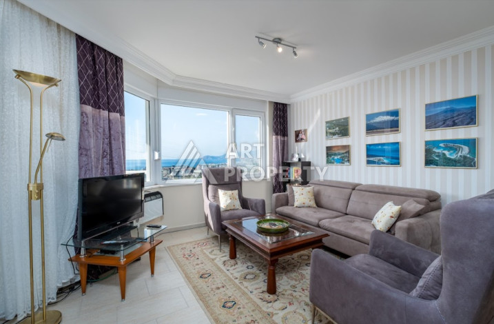 Дуплекс с панорамным видом на Средиземное море и город в районе Каргыджак, планировка 3+1, 145м2 - Ракурс 8