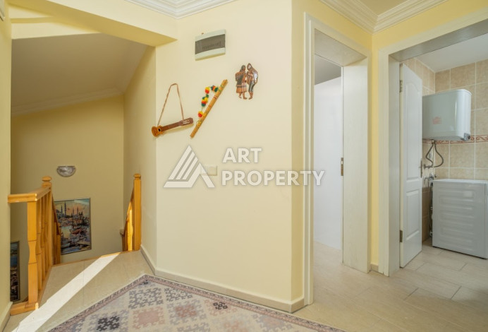 Дуплекс с панорамным видом на Средиземное море и город в районе Каргыджак, планировка 3+1, 145м2 - Ракурс 13