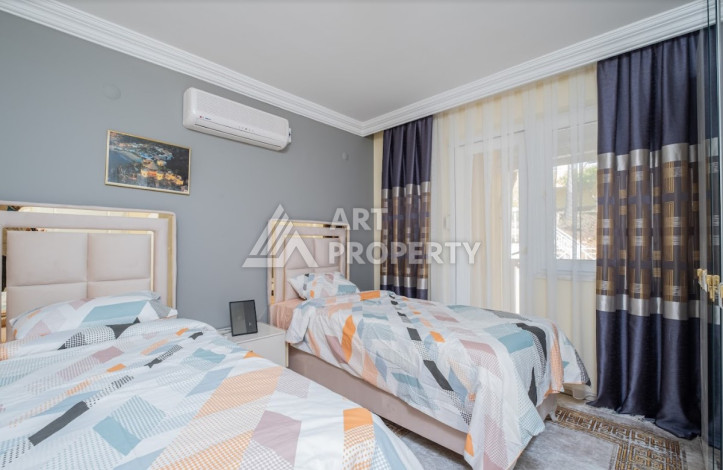 Дуплекс с панорамным видом на Средиземное море и город в районе Каргыджак, планировка 3+1, 145м2 - Ракурс 16