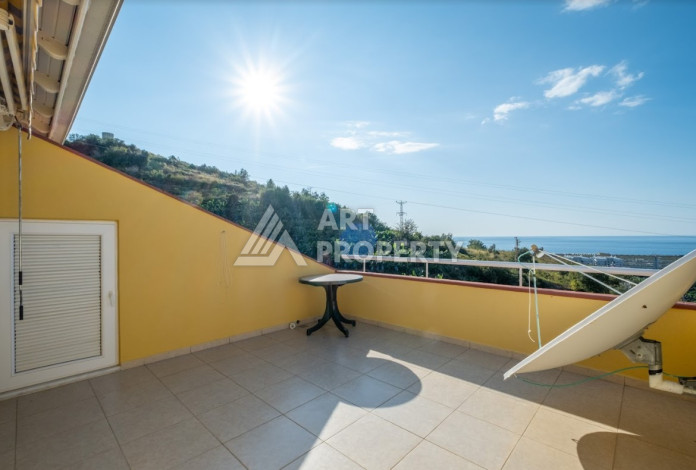 Дуплекс с панорамным видом на Средиземное море и город в районе Каргыджак, планировка 3+1, 145м2 - Ракурс 20