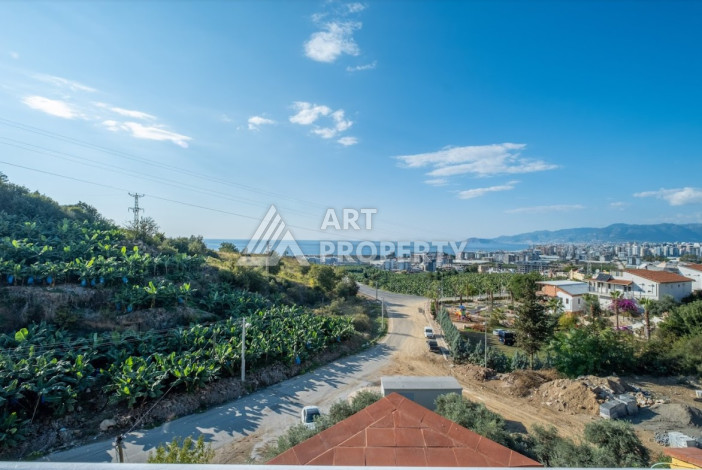 Дуплекс с панорамным видом на Средиземное море и город в районе Каргыджак, планировка 3+1, 145м2 - Ракурс 22