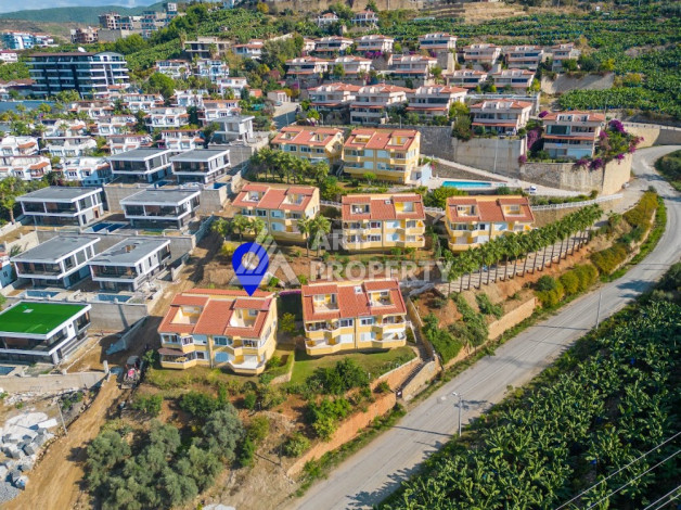 Дуплекс с панорамным видом на Средиземное море и город в районе Каргыджак, планировка 3+1, 145м2 - Ракурс 27