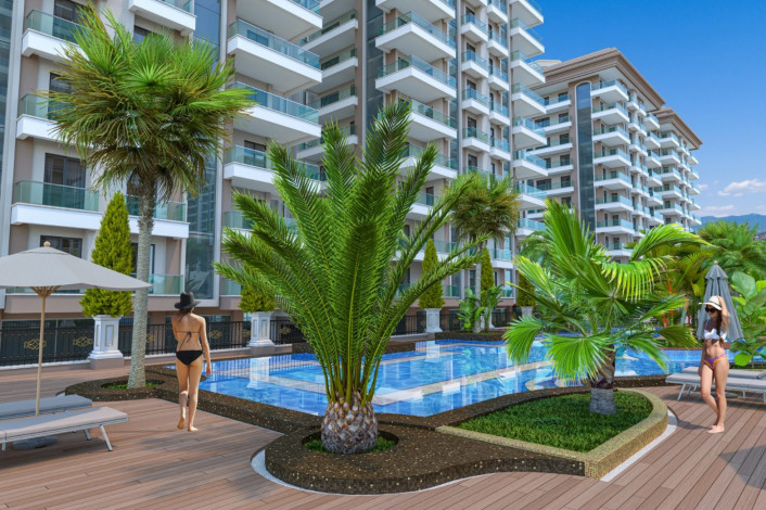 Новый современный проект с полной инфраструктурой в центре района Махмутлар, 70м2 - Ракурс 9