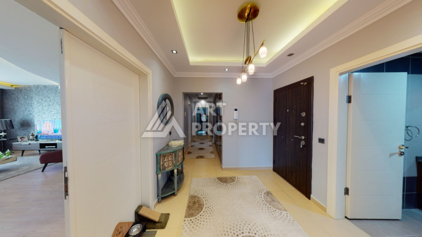 Большая меблированная квартира с гардеробной планировки 3+1 в районе Оба, 190м2 - Ракурс 8