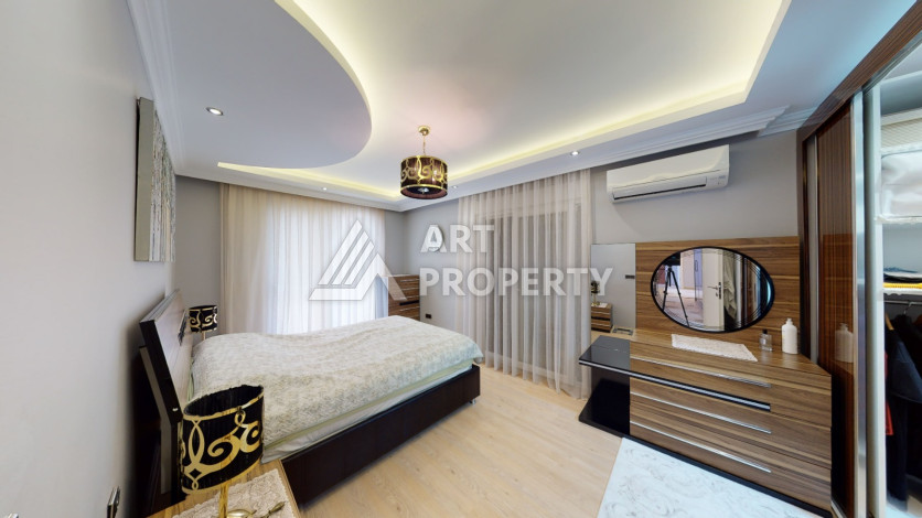 Большая меблированная квартира с гардеробной планировки 3+1 в районе Оба, 190м2 - Ракурс 9