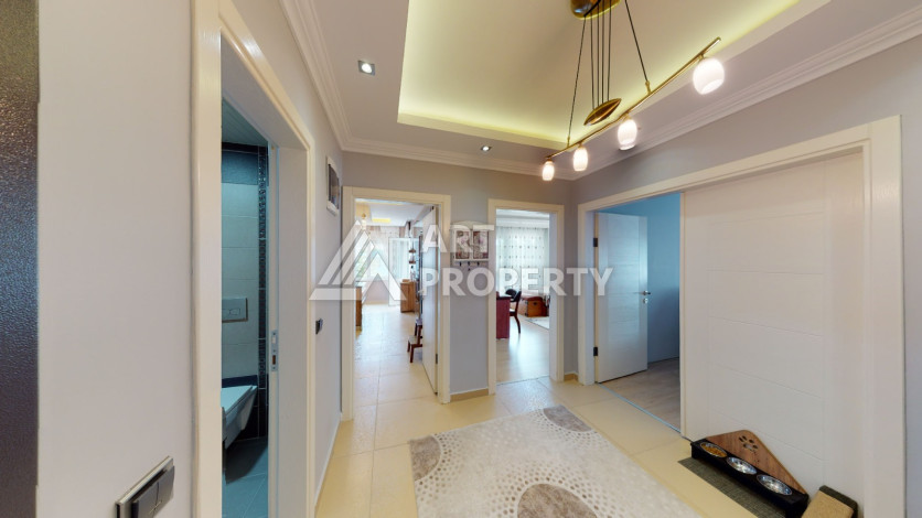 Большая меблированная квартира с гардеробной планировки 3+1 в районе Оба, 190м2 - Ракурс 15