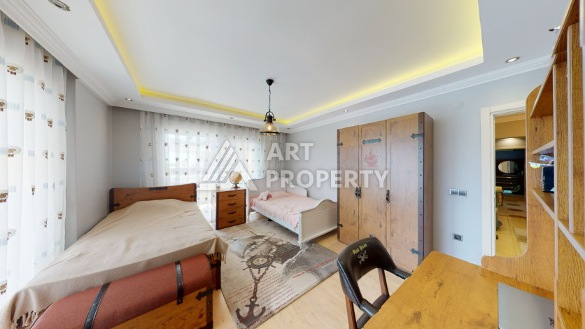 Большая меблированная квартира с гардеробной планировки 3+1 в районе Оба, 190м2 - Ракурс 19