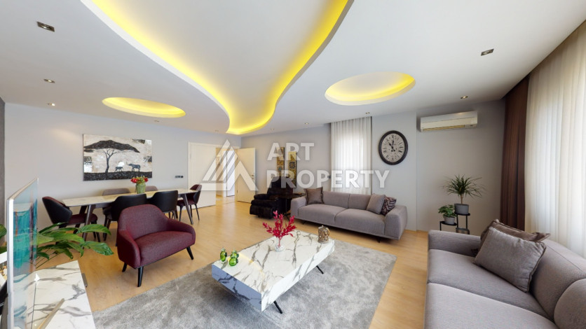 Большая меблированная квартира с гардеробной планировки 3+1 в районе Оба, 190м2 - Ракурс 24