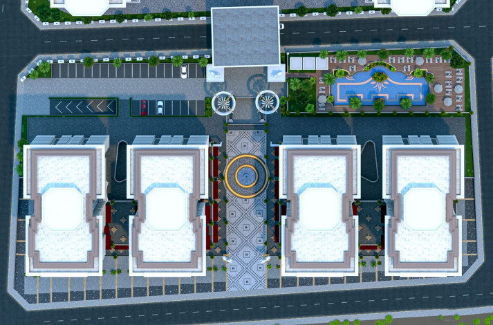 Новый современный проект с полной инфраструктурой в центре района Махмутлар, 70м2 - Ракурс 21