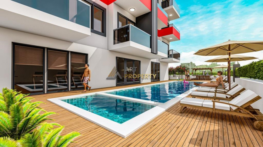 Последняя квартира 1+1 в инвестиционном проекте в Авсалларе, 40 м2 - Ракурс 8