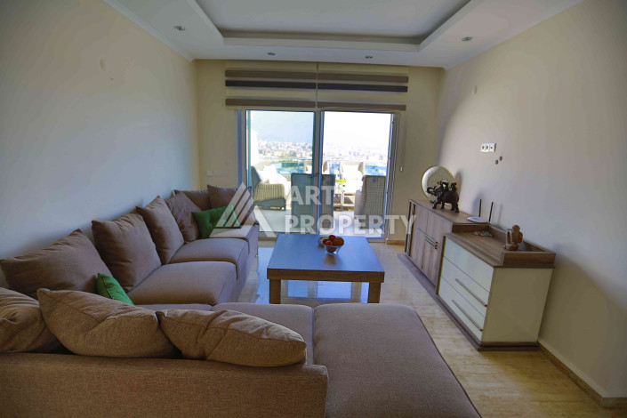 Дуплекс с потрясающей террасой и видом на море планировки 3+2 в районе Джикджилли, 250м2 - Ракурс 14