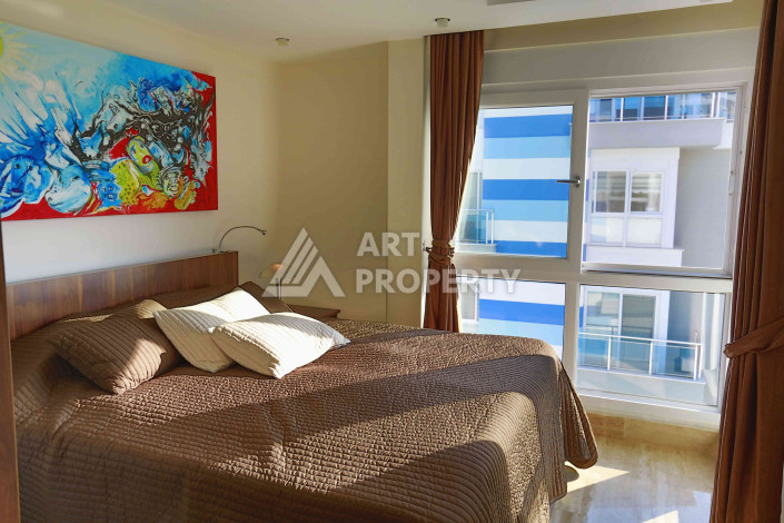 Дуплекс с потрясающей террасой и видом на море планировки 3+2 в районе Джикджилли, 250м2 - Ракурс 28