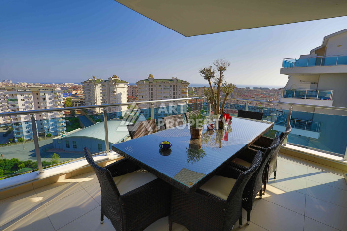 Дуплекс с потрясающей террасой и видом на море планировки 3+2 в районе Джикджилли, 250м2 - Ракурс 31