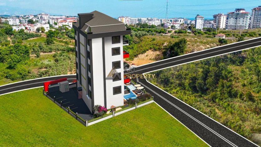 Последняя квартира 1+1 в инвестиционном проекте в Авсалларе, 40 м2 - Ракурс 13