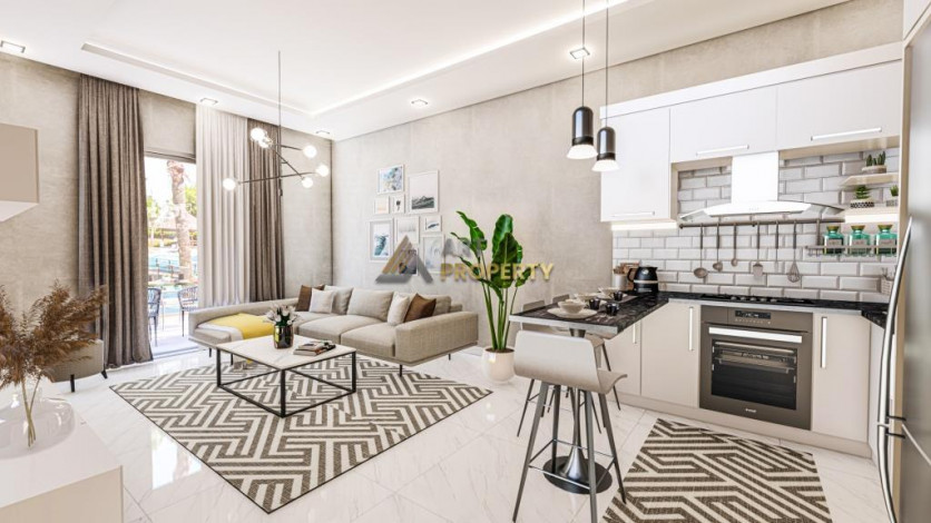 Последняя квартира 1+1 в инвестиционном проекте в Авсалларе, 40 м2 - Ракурс 16