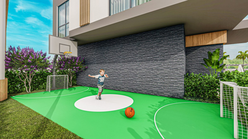 Инвестиционный проект в Авсалларе, различные планировки квартир на этапе котлована, 45-109 м2 - Ракурс 3