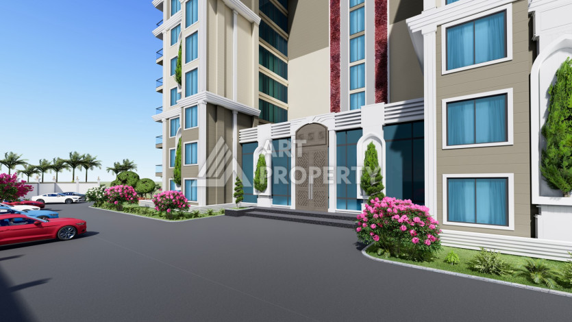 Апартаменты 1+1, 58,5м2, в премиальном жилом комплексе, в районе Авсаллар - Ракурс 6