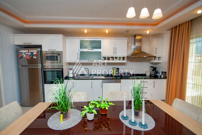 Меблированный дуплекс планировки 4+1 в комплексе с развитой инфраструктурой в районе Оба, 180м2 - Ракурс 3