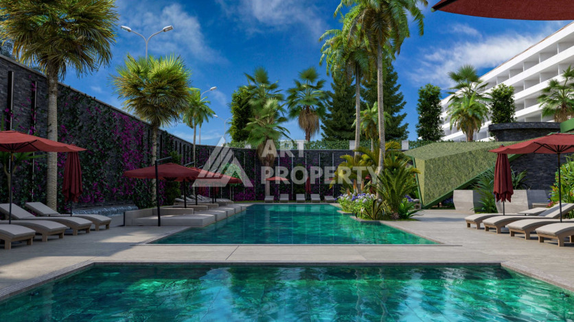 Квартира 2+1 на первой линии моря в комплексе премиум класса на завершающем этапе строительства! - Ракурс 2