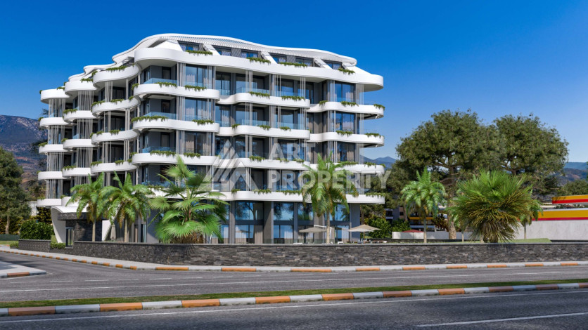 Квартира 2+1 на первой линии моря в комплексе премиум класса на завершающем этапе строительства! - Ракурс 5