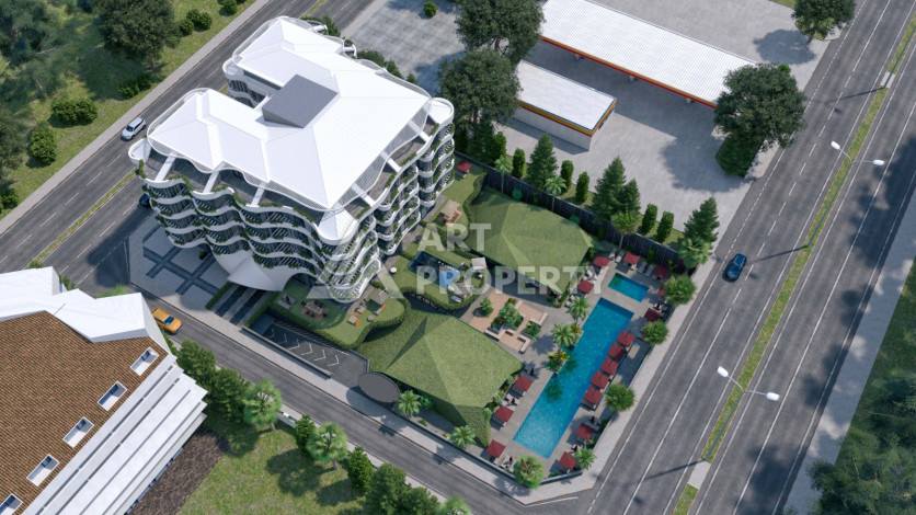 Квартира 2+1 на первой линии моря в комплексе премиум класса на завершающем этапе строительства! - Ракурс 8