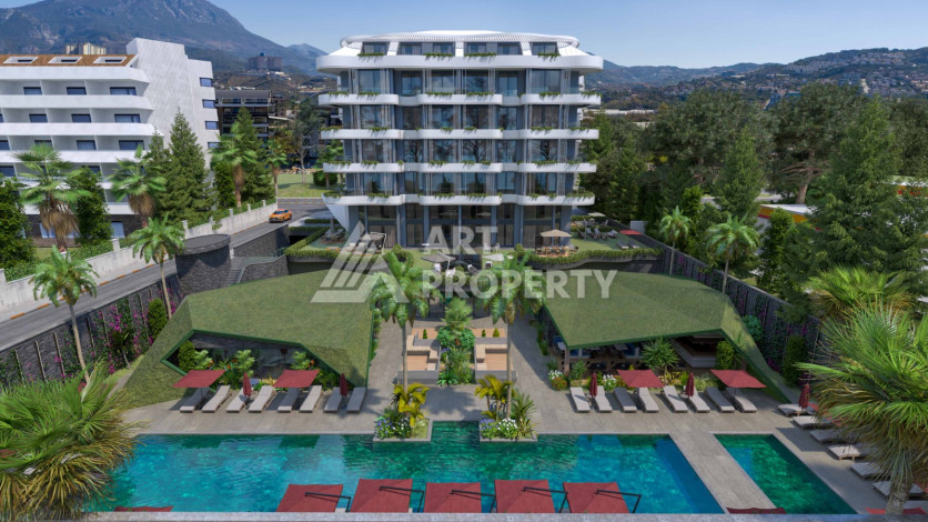 Квартира 2+1 на первой линии моря в комплексе премиум класса на завершающем этапе строительства! - Ракурс 9