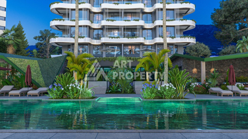 Квартира 2+1 на первой линии моря в комплексе премиум класса на завершающем этапе строительства! - Ракурс 22