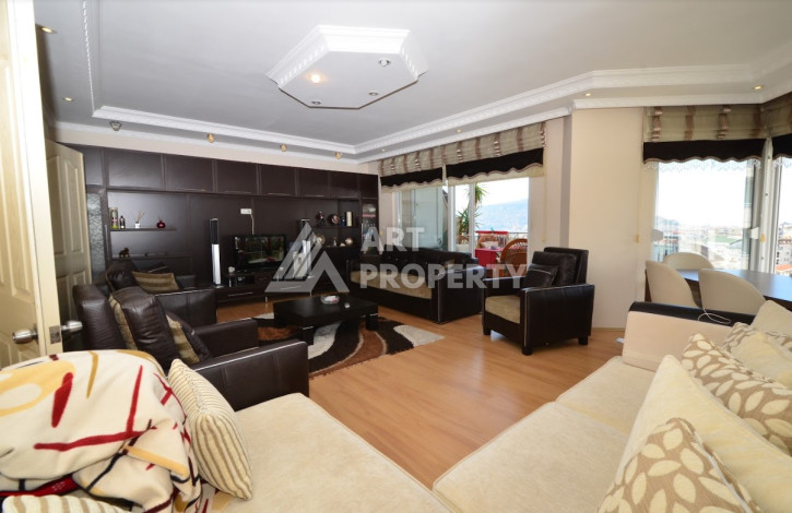 Просторный дуплекс планировки 4+1 с видом на крепость Алании, 360м2 - Ракурс 3